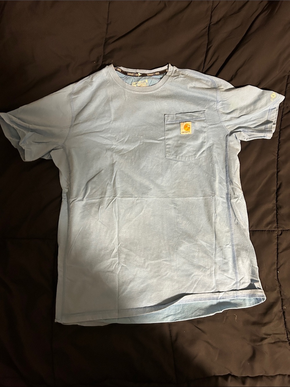 Carhartt Force Men’s Light Blue Pocket T-Shirt - Classic Workwear